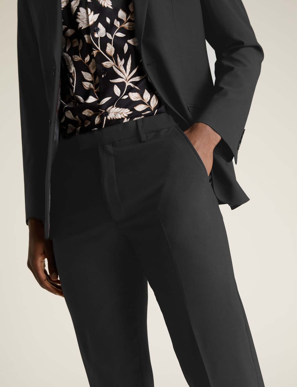 The Ultimate Black Regular Fit Trousers 4 of 7