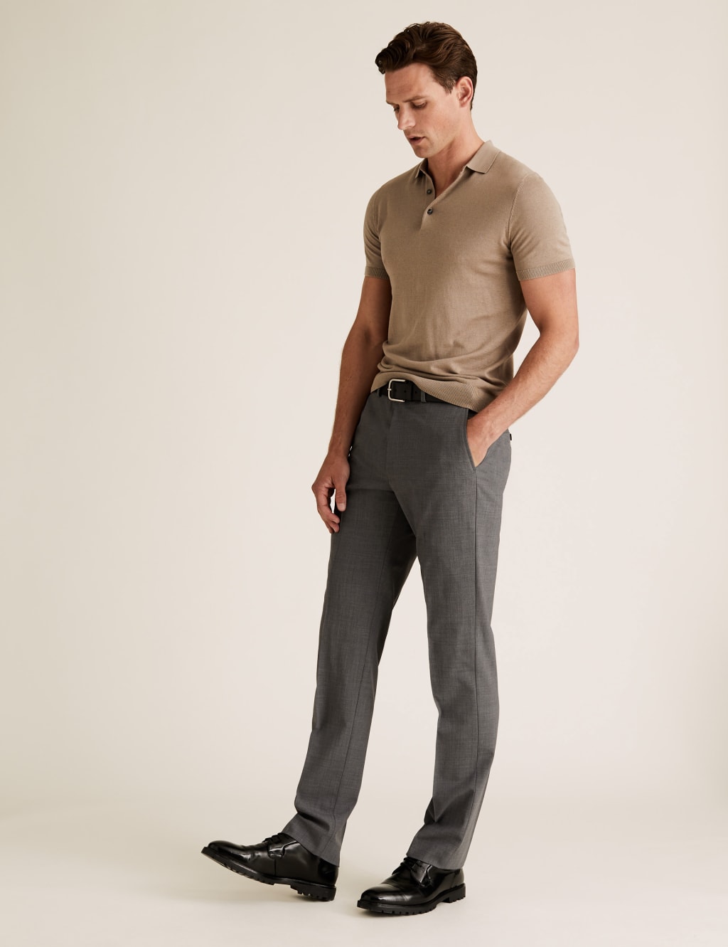 The Ultimate Grey Tailored Fit Trousers 1 of 6