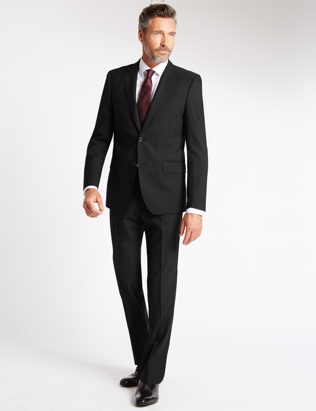 Charcoal Tailored Fit Wool Jacket 1 of 8