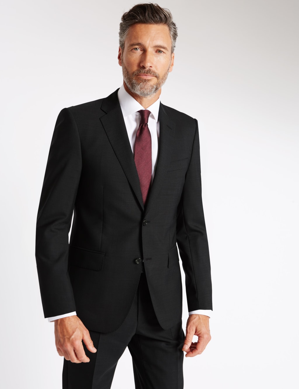 Charcoal Tailored Fit Wool Jacket 3 of 8