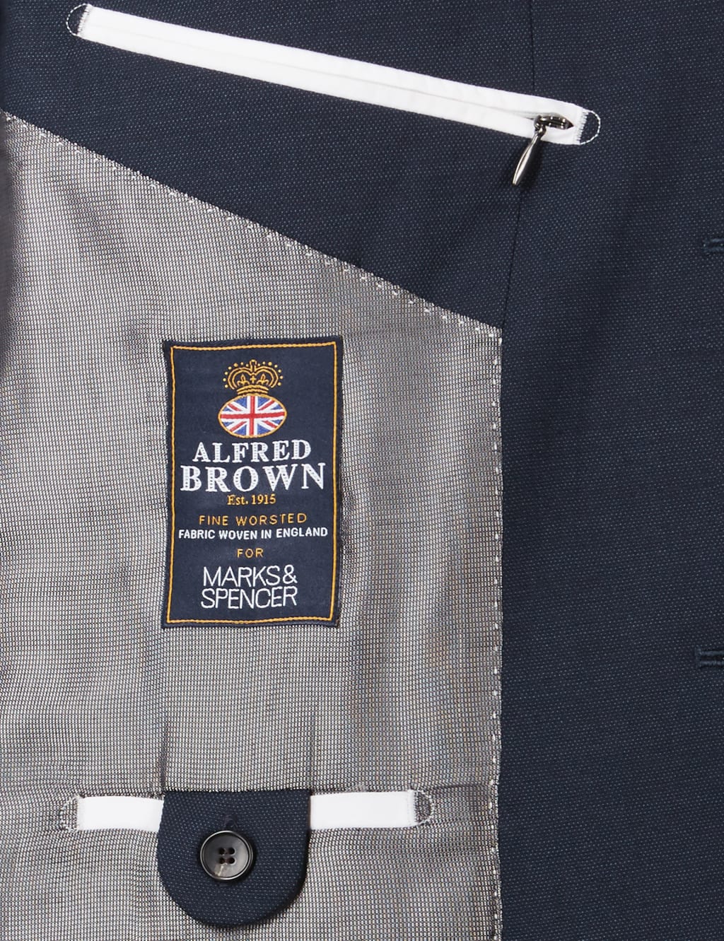 Indigo Tailored Fit Wool Jacket 8 of 8