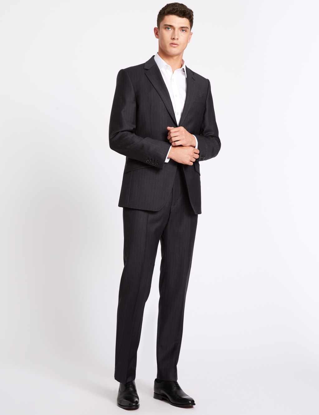 Striped Regular Fit Wool Jacket 1 of 9