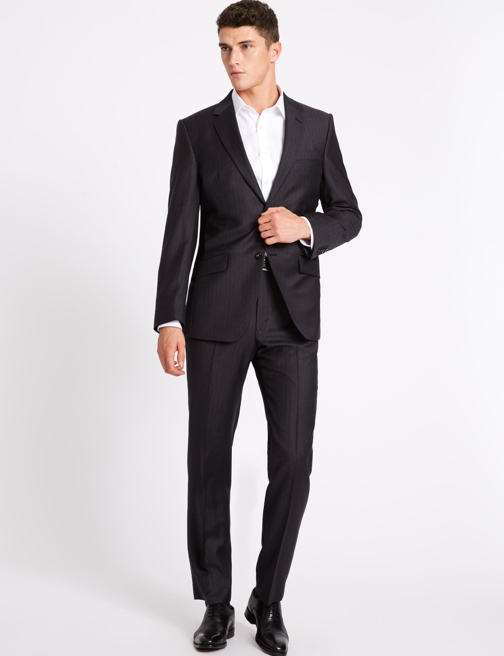 Striped Regular Fit Wool Jacket 3 of 9