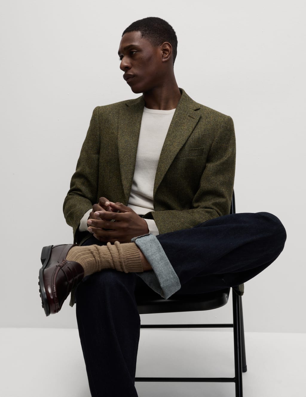 M&s mens tweed jacket cheap