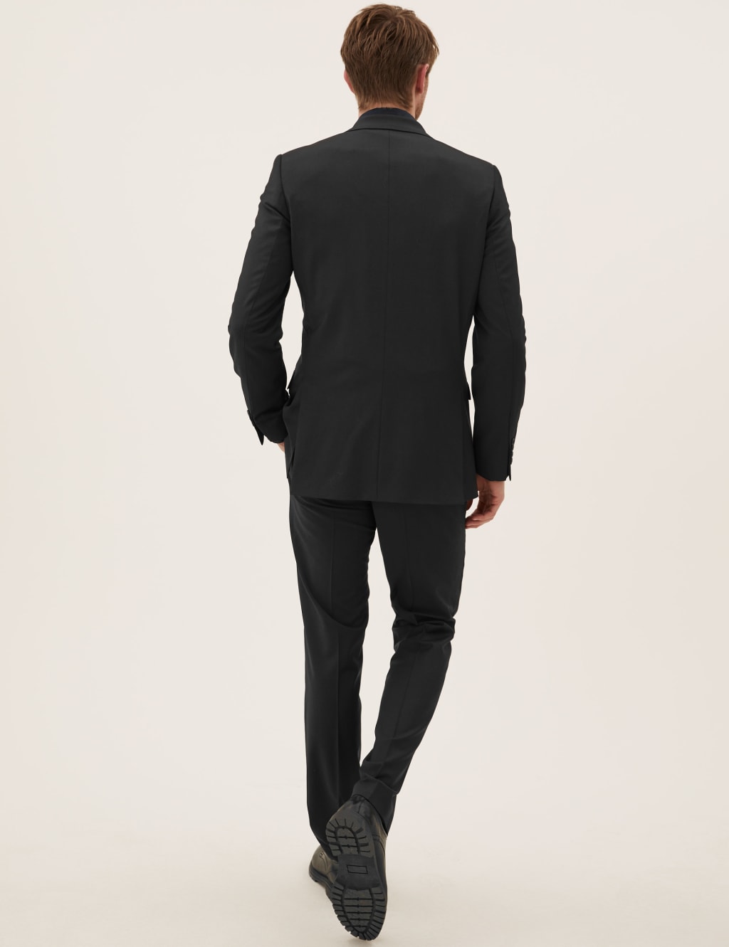 Black Tailored Fit Wool Rich Jacket 5 of 9