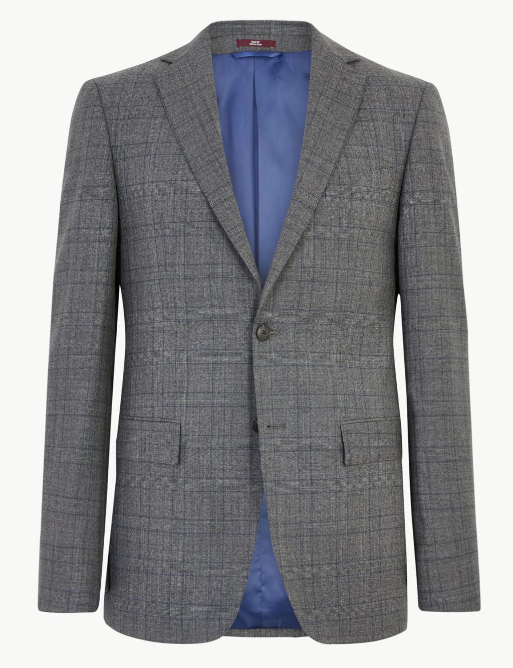 Charcoal Checked Pure Wool Jacket 1 of 2
