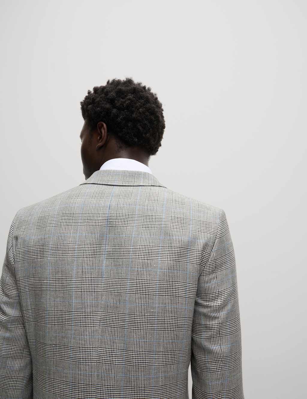 Slim Fit Wool Blend Check Suit Jacket 5 of 7