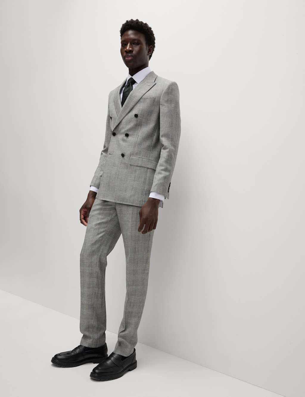 Slim Fit Wool Blend Check Suit Jacket 6 of 7