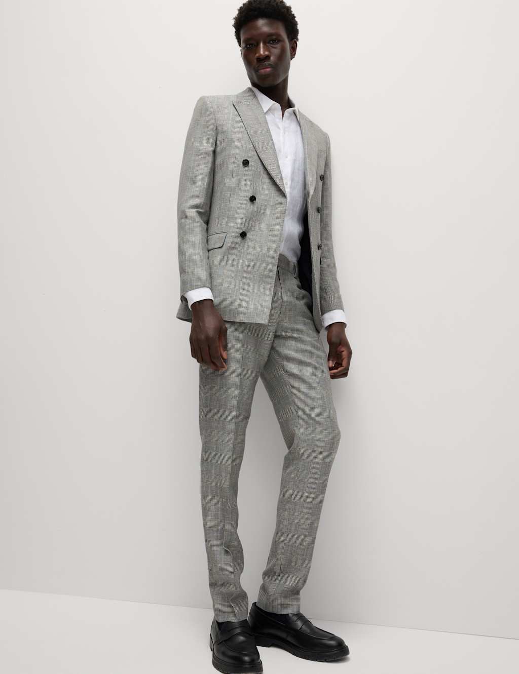 Slim Fit Wool Blend Check Suit Jacket 7 of 7