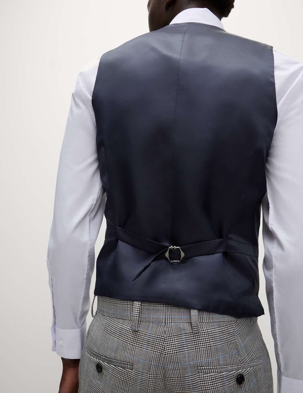Slim Fit Wool Rich Check Waistcoat 5 of 5