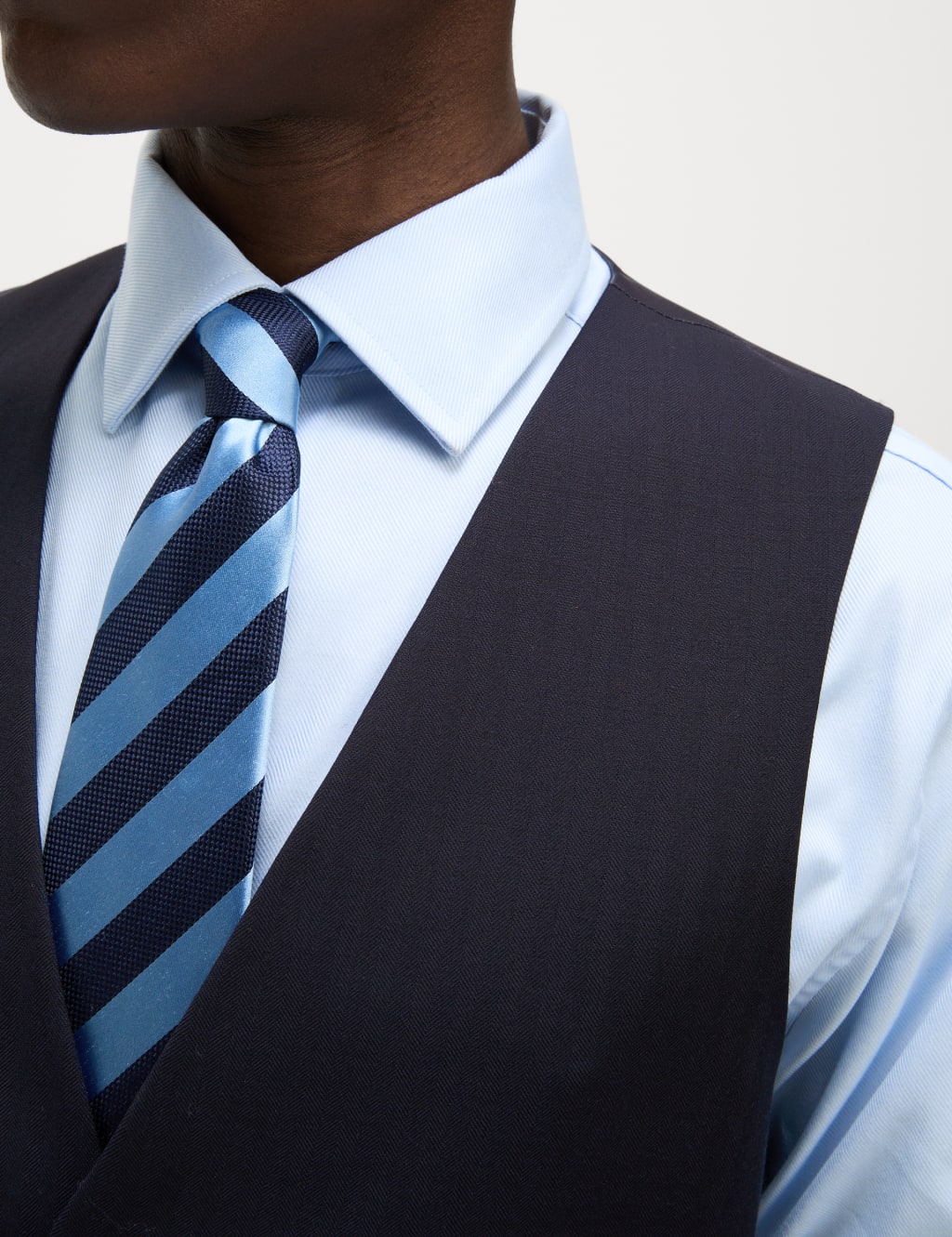 Regular Fit Pure Wool Textured Waistcoat 6 of 6