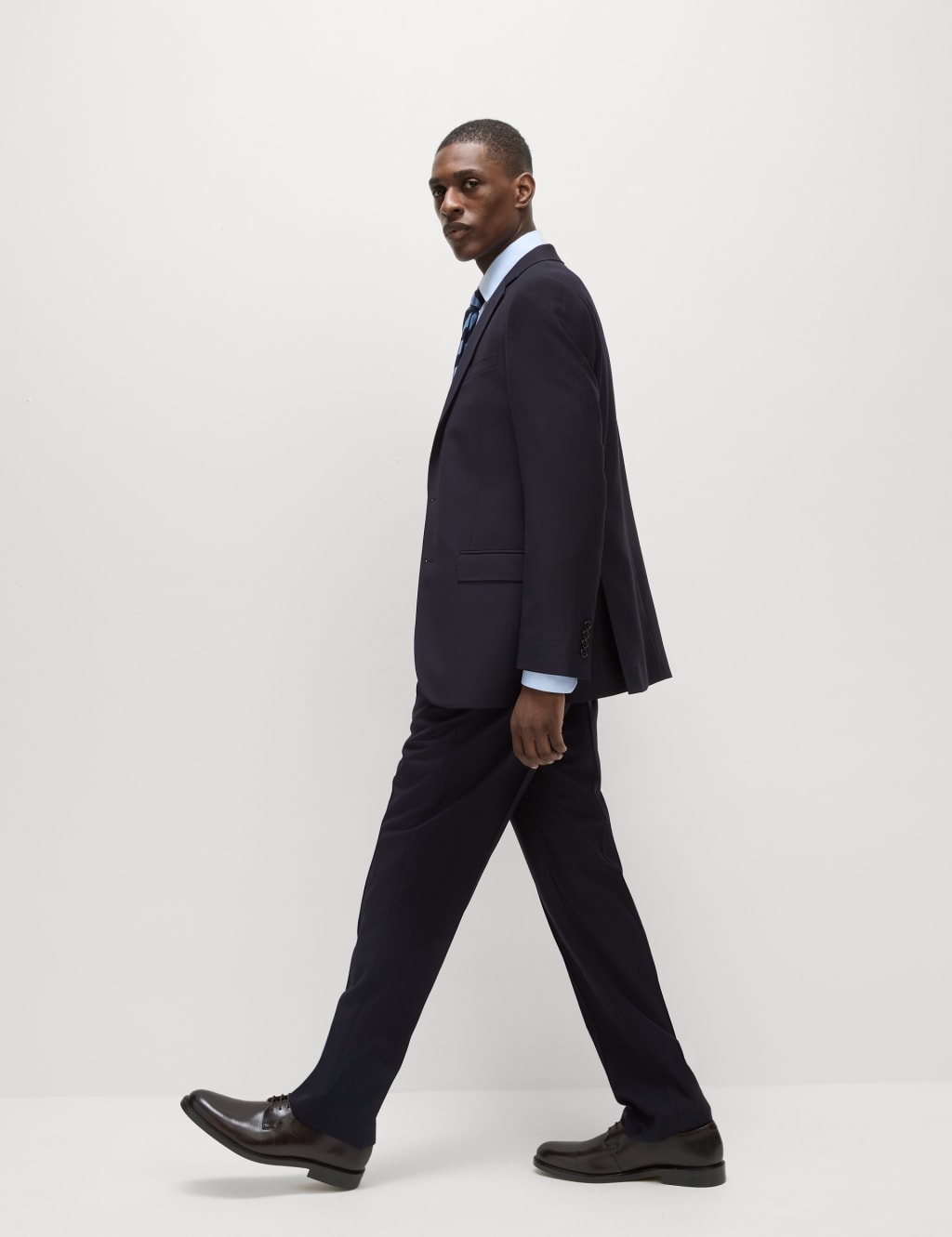 Regular Fit Herringbone Pure Wool Suit Jacket 4 of 8