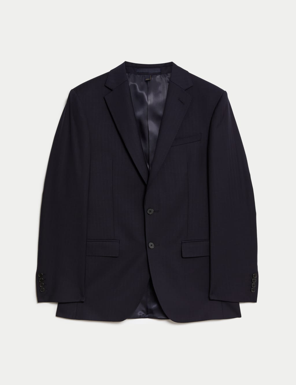 Regular Fit Herringbone Pure Wool Suit Jacket 2 of 8