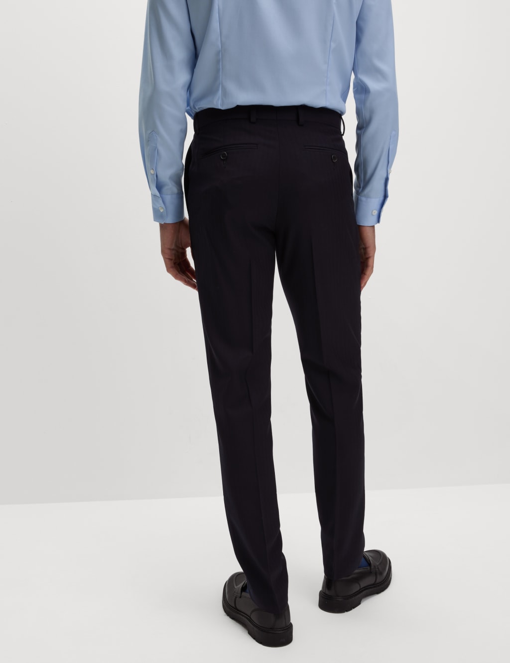 Slim Fit Pure Wool Herringbone Suit Trousers 5 of 5