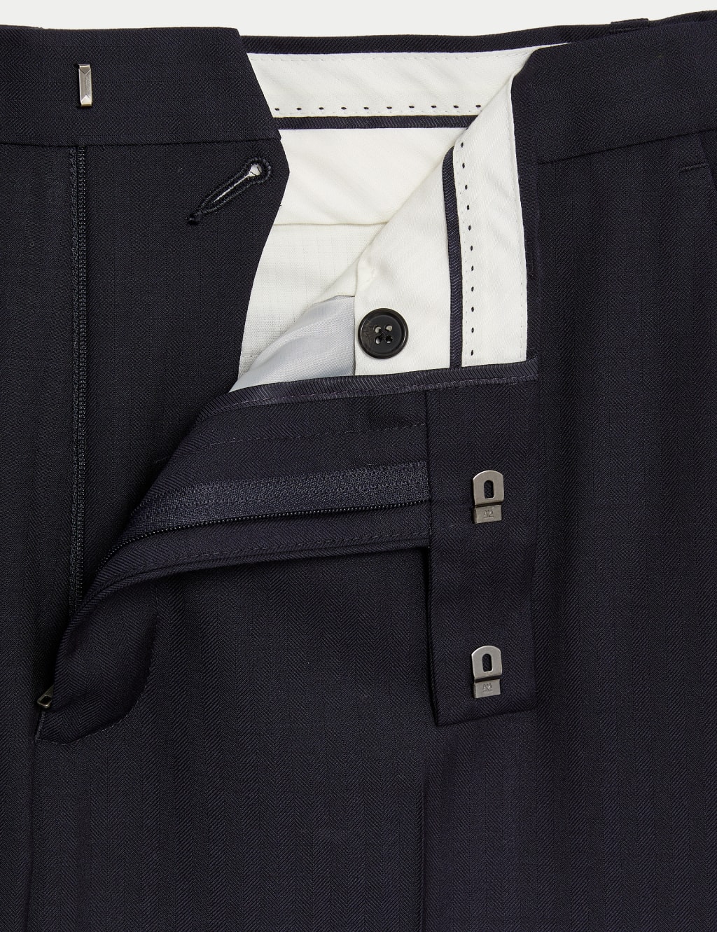 Regular Fit Pure Wool Suit Trousers 3 of 7