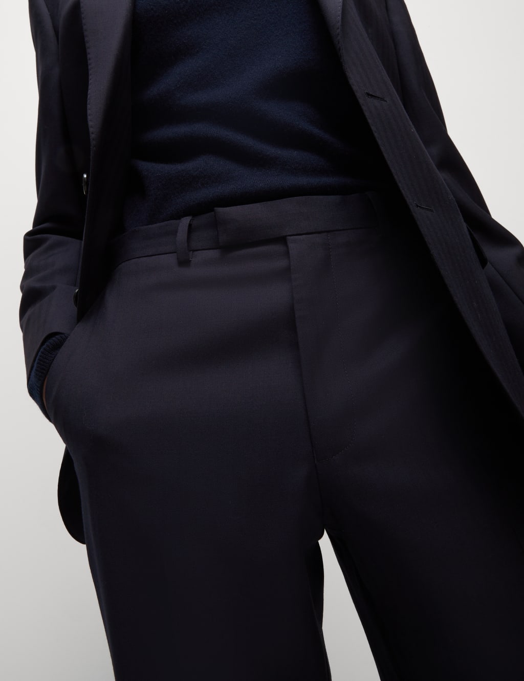 Regular Fit Pure Wool Suit Trousers 5 of 7