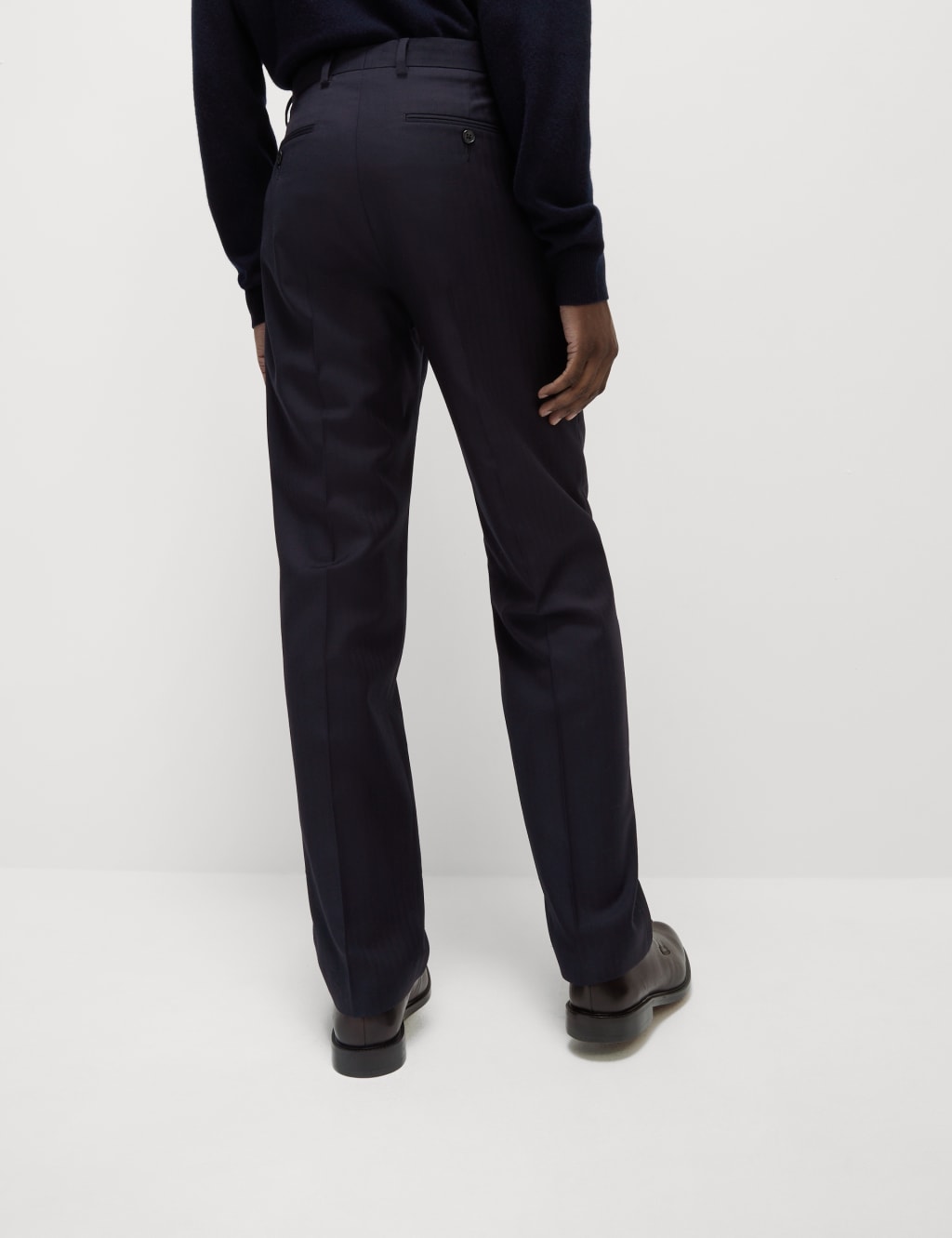 Regular Fit Pure Wool Suit Trousers 6 of 7