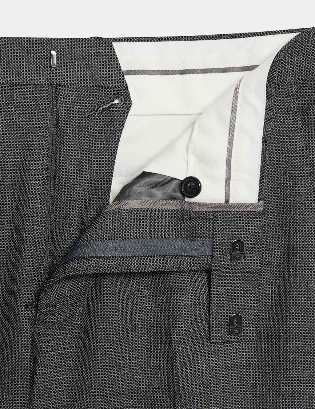 Slim Fit Pure Wool Suit Trousers 3 of 6