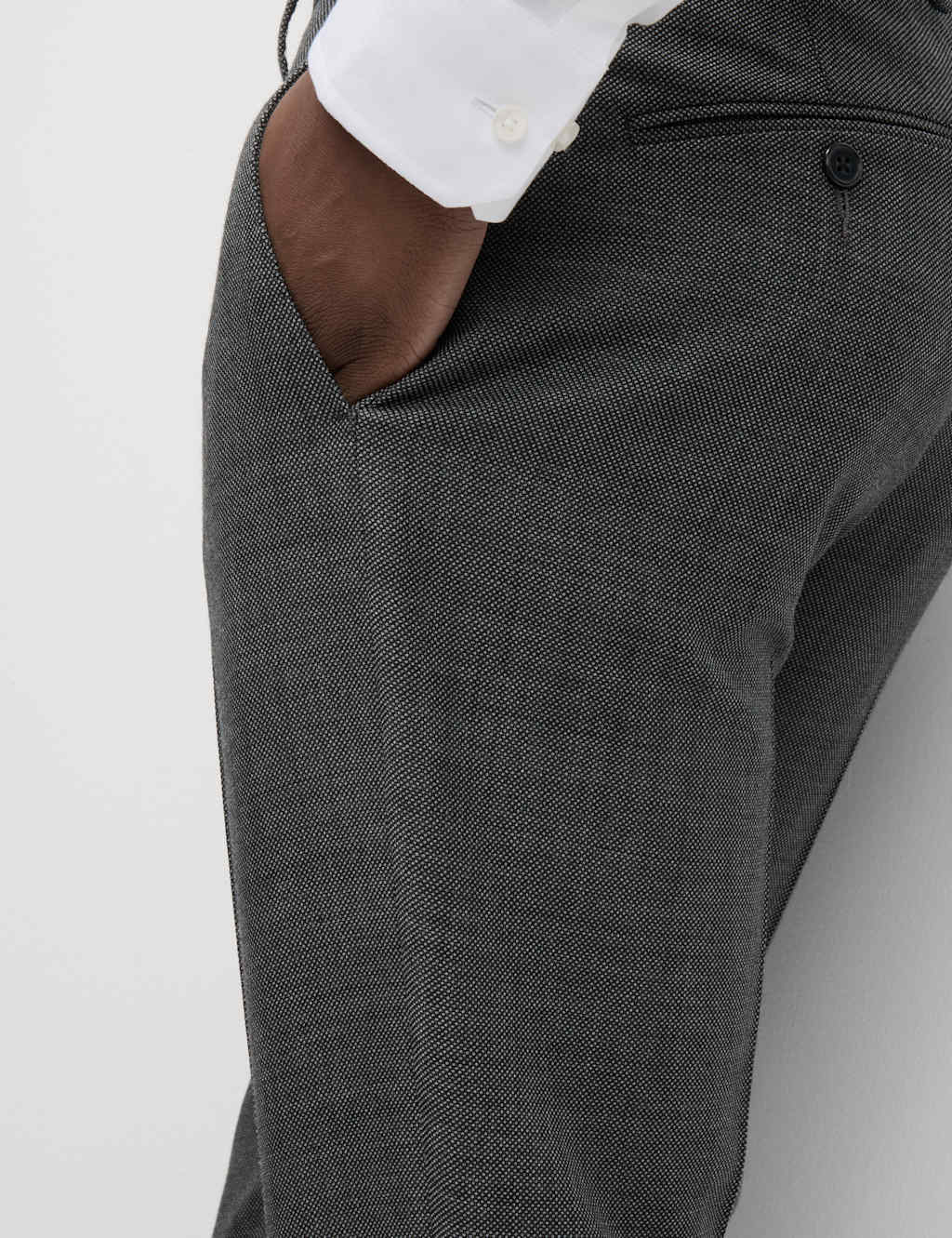 Slim Fit Pure Wool Suit Trousers 4 of 6