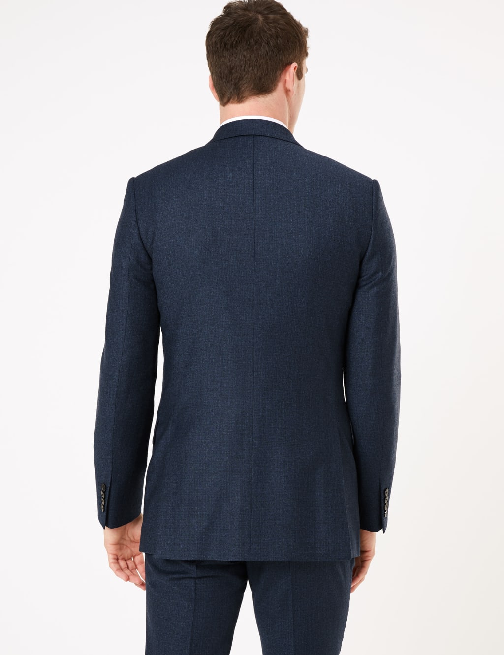 Blue Tailored Fit Wool Jacket 4 of 7