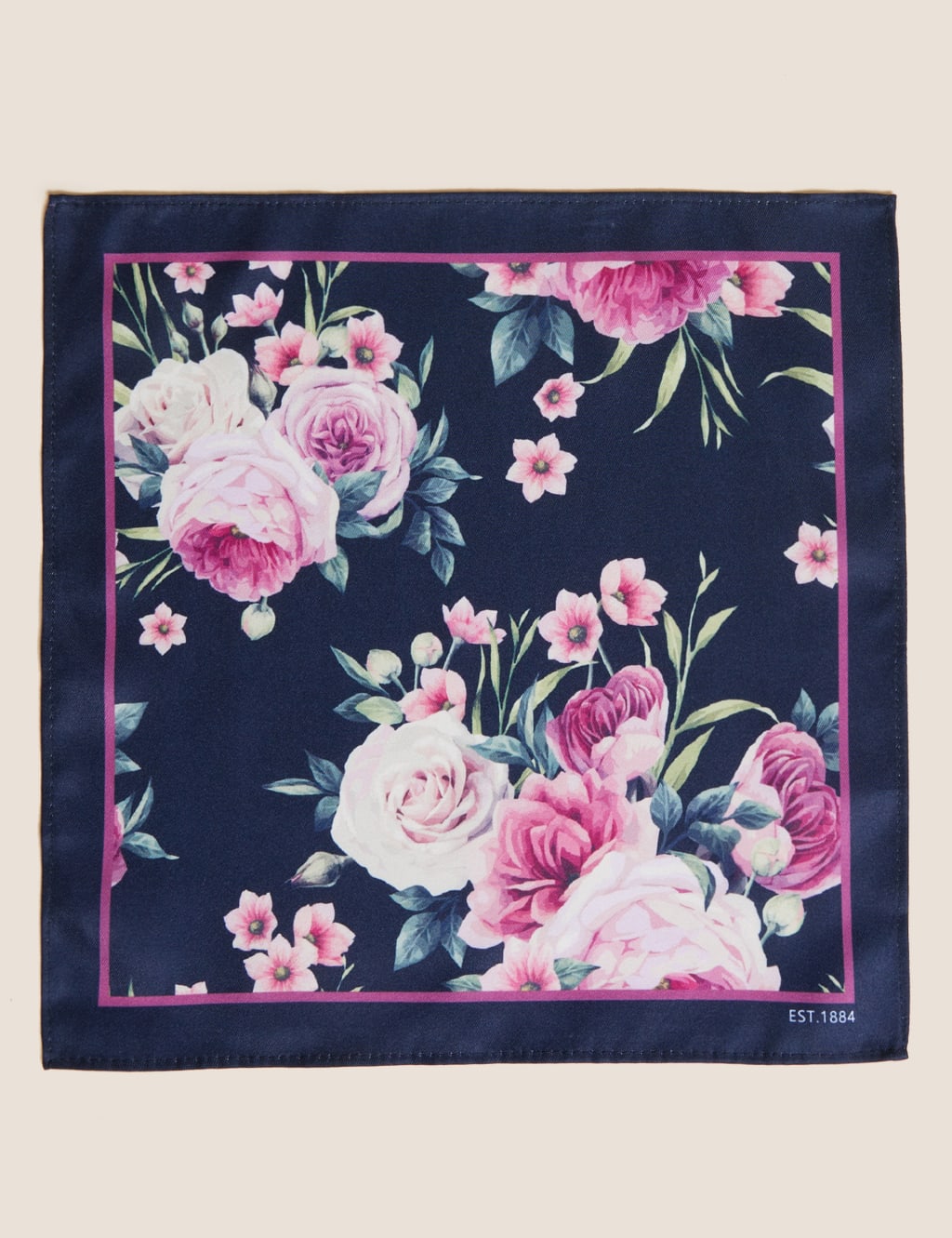 2pk Floral Tie & Handkerchief Set 2 of 2