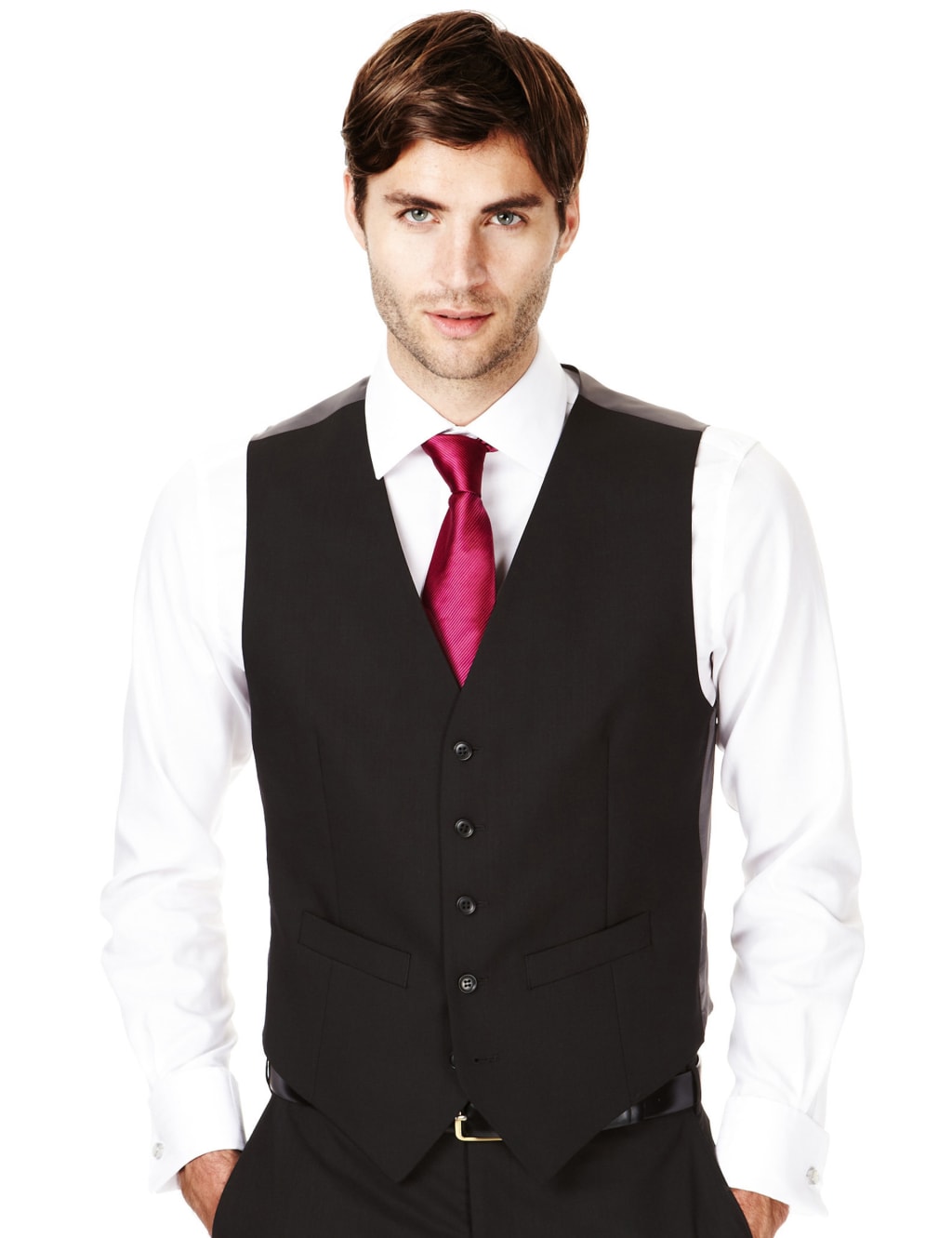 Ultimate Performance 5 Button Waistcoat with Wool 1 of 4