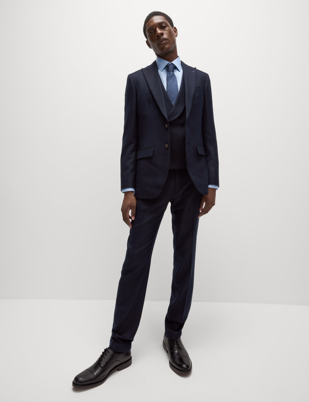 Slim Fit Wool Blend Herringbone Suit Jacket M S Collection M S