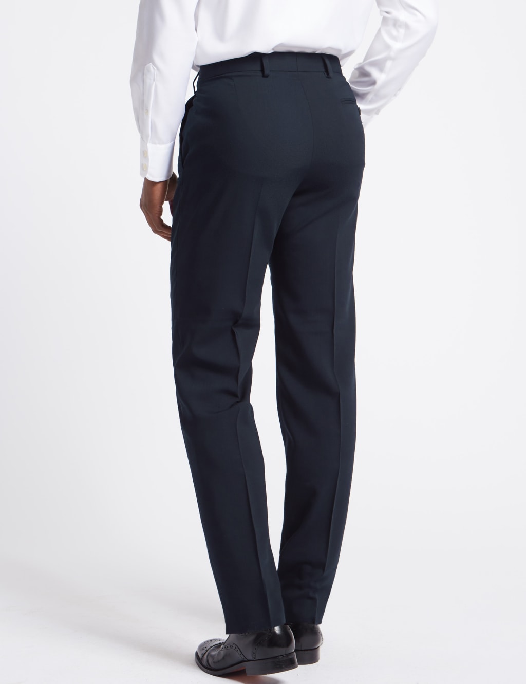 Navy Regular Fit Trousers 4 of 5