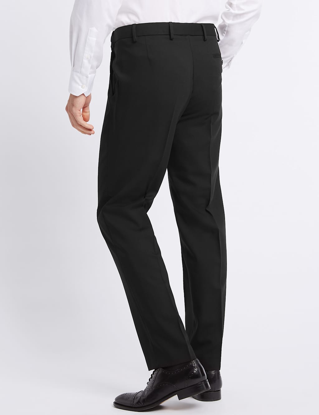 Black Regular Fit Trousers 4 of 5