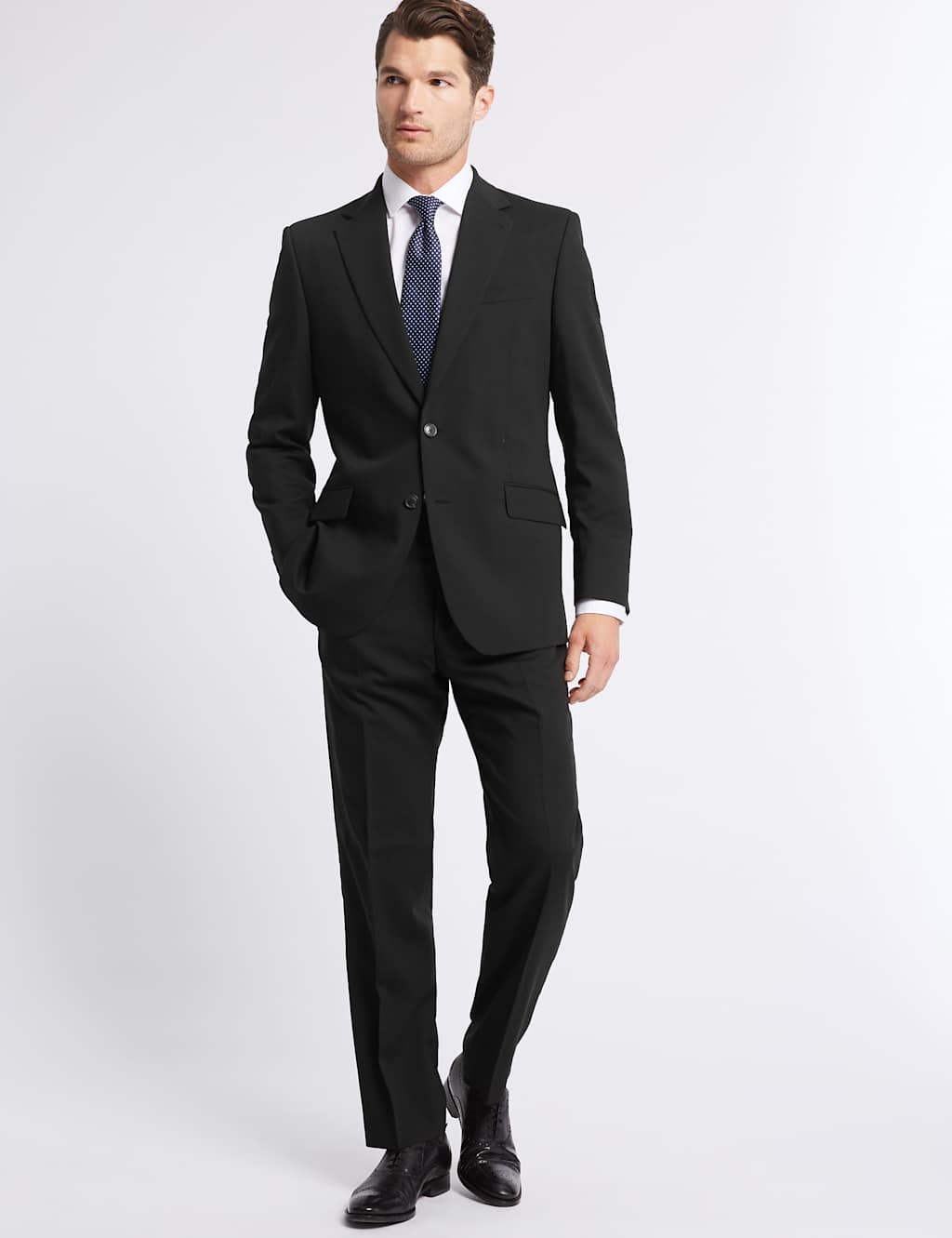 Black Regular Fit Trousers 5 of 5