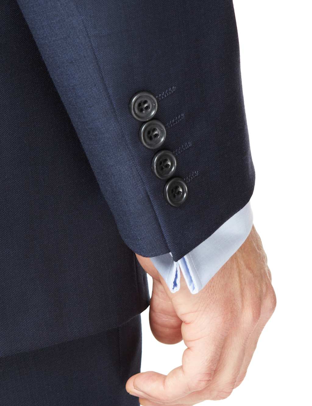 Indigo Regular Fit Single Breasted Jacket 7 of 8