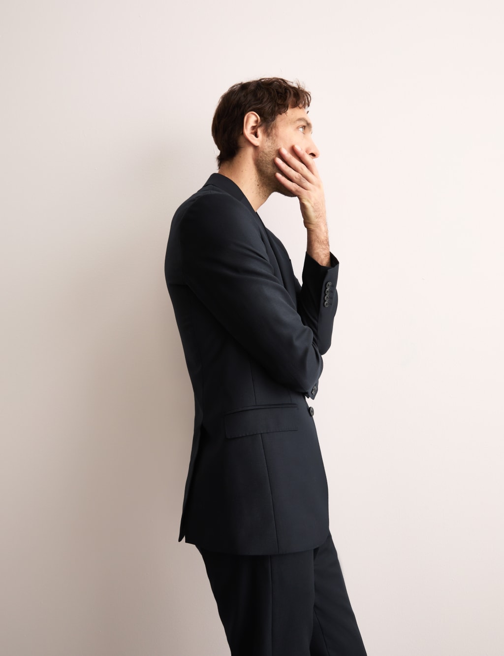 Tailored Fit Pure Wool Suit Jacket 8 of 9