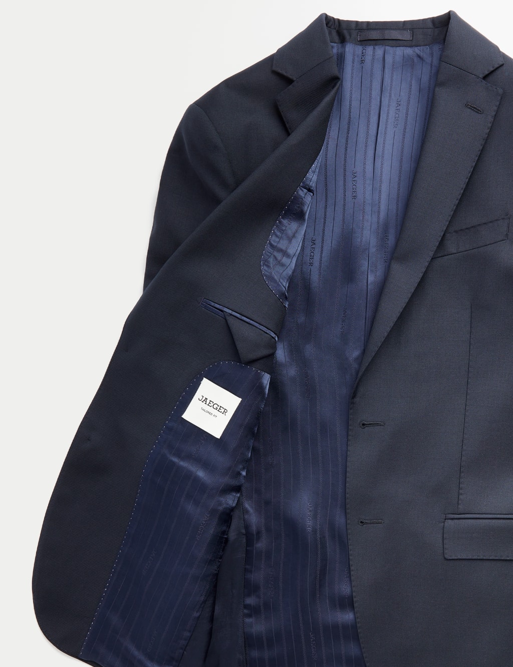 Tailored Fit Pure Wool Suit Jacket 9 of 9