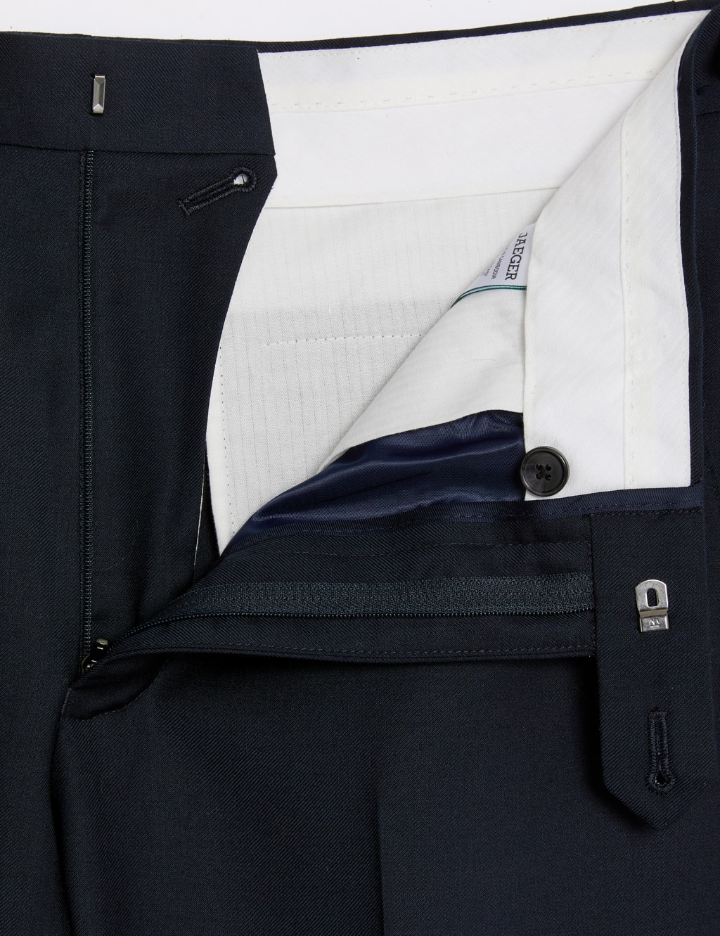 Tailored Fit Pure Wool Twill Suit Trousers 4 of 9