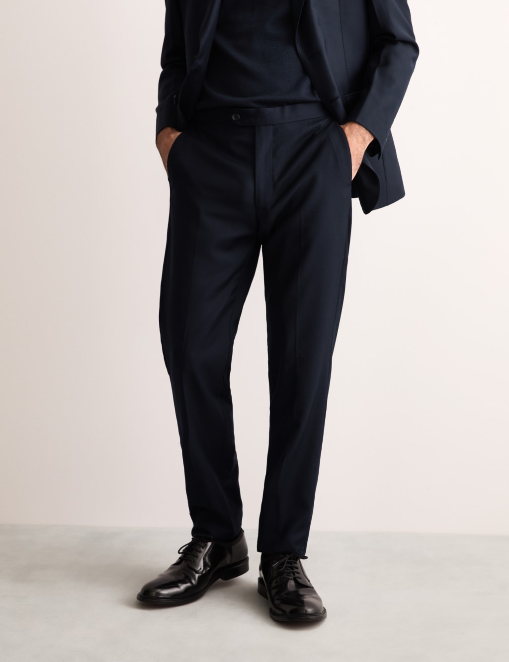 Tailored Fit Pure Wool Twill Suit Trousers 5 of 9