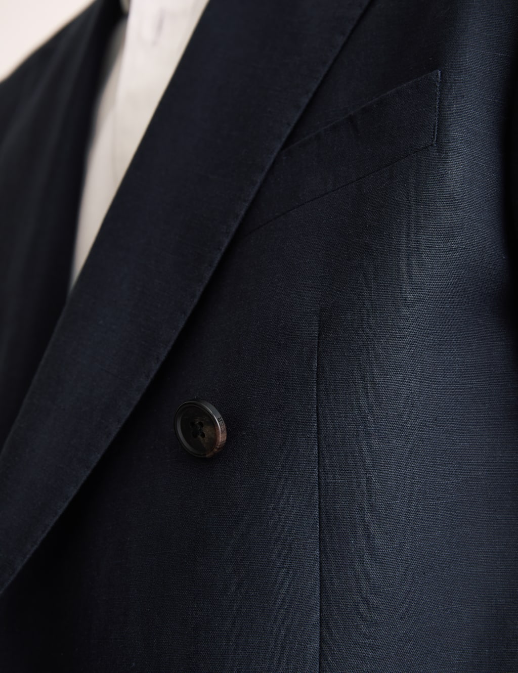 Tailored Fit Silk & Linen Blend Double Breasted Suit Jacket 6 of 9