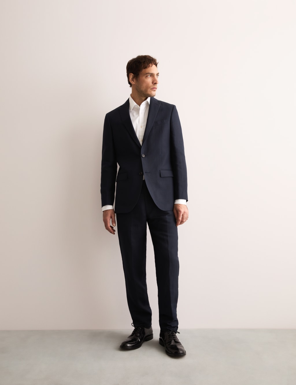 Tailored Fit Silk & Linen Blend Suit Jacket 4 of 8