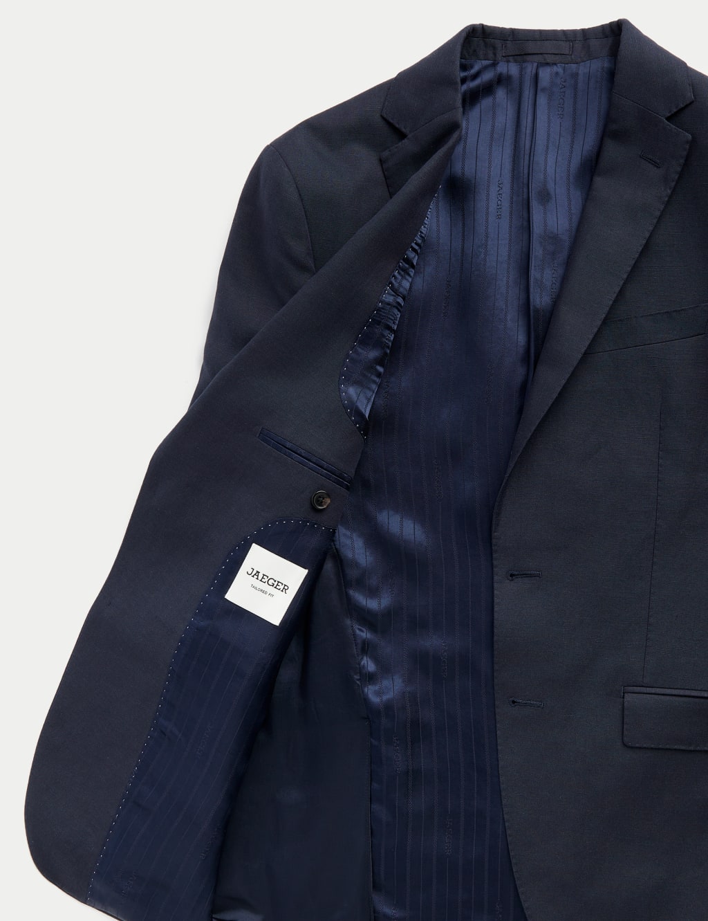 Tailored Fit Silk & Linen Blend Suit Jacket 8 of 8