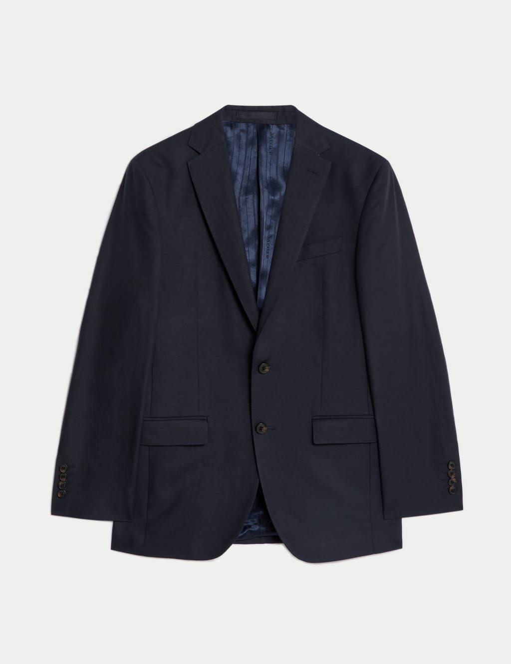 Tailored Fit Silk & Linen Blend Suit Jacket 2 of 8