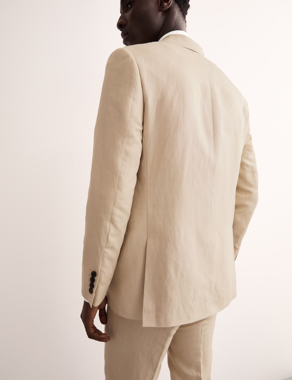 Tailored Fit Silk & Linen Blend Suit Jacket 5 of 10