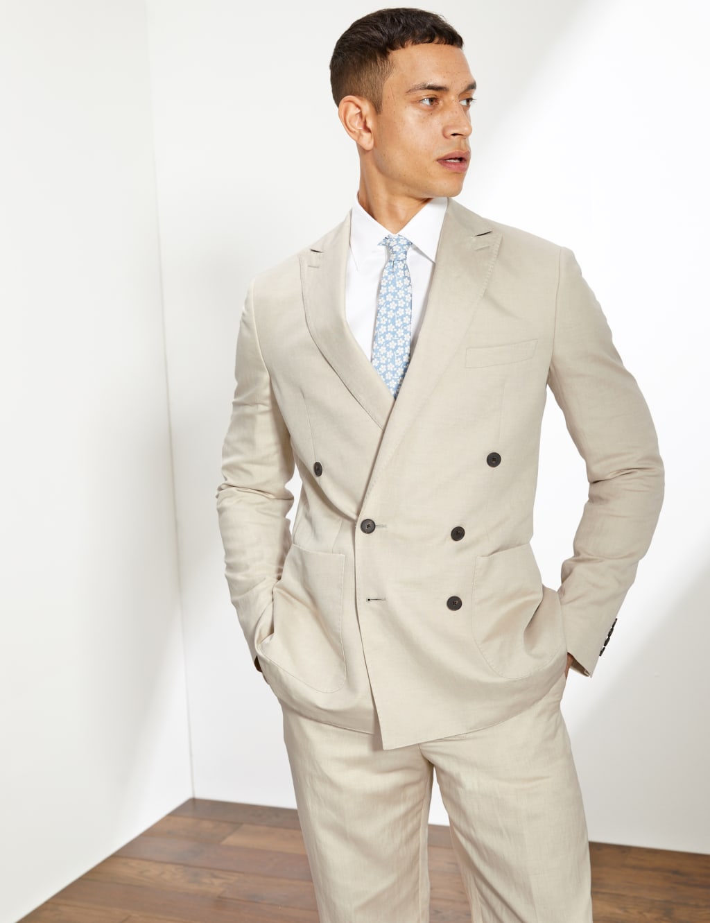 marmors shaggy double tailored jacket（Double Front Down