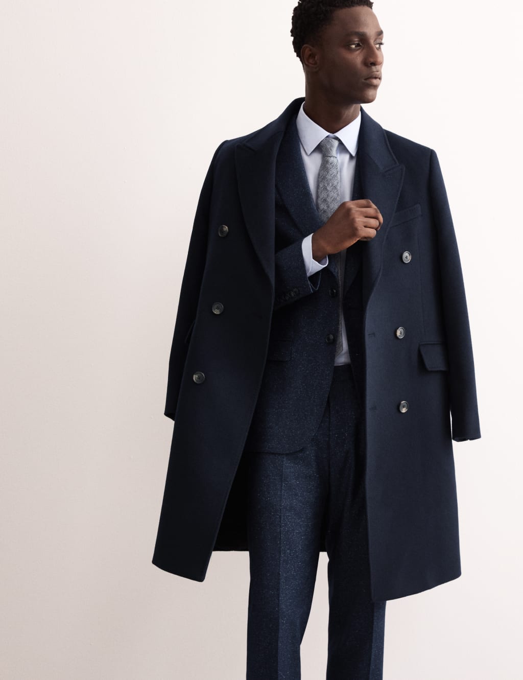 Wool coat over suit cheap