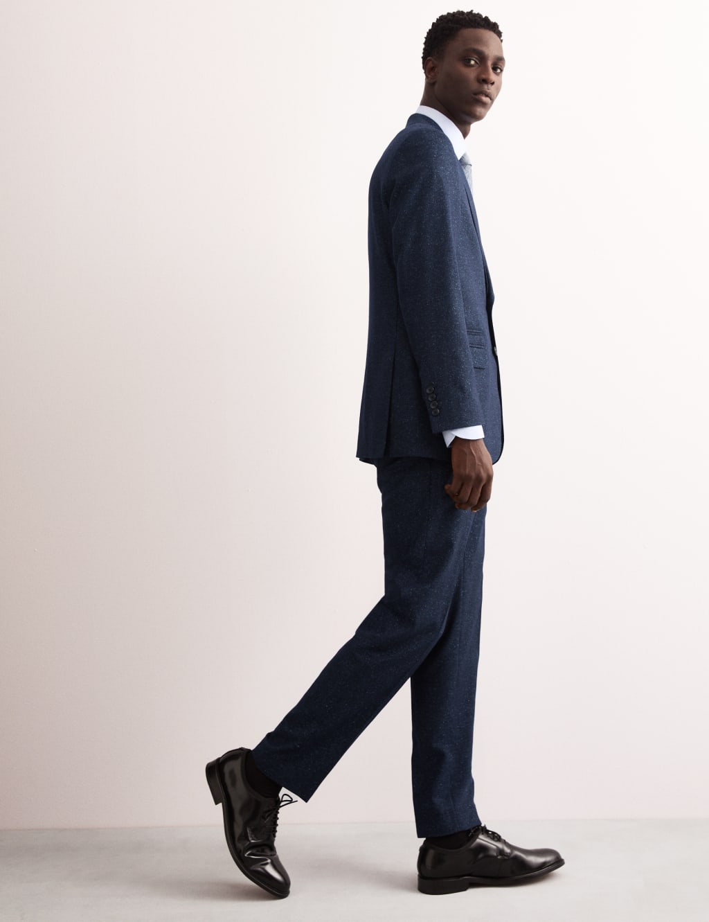 Tailored Fit Italian Wool Suit Jacket with Silk 8 of 9