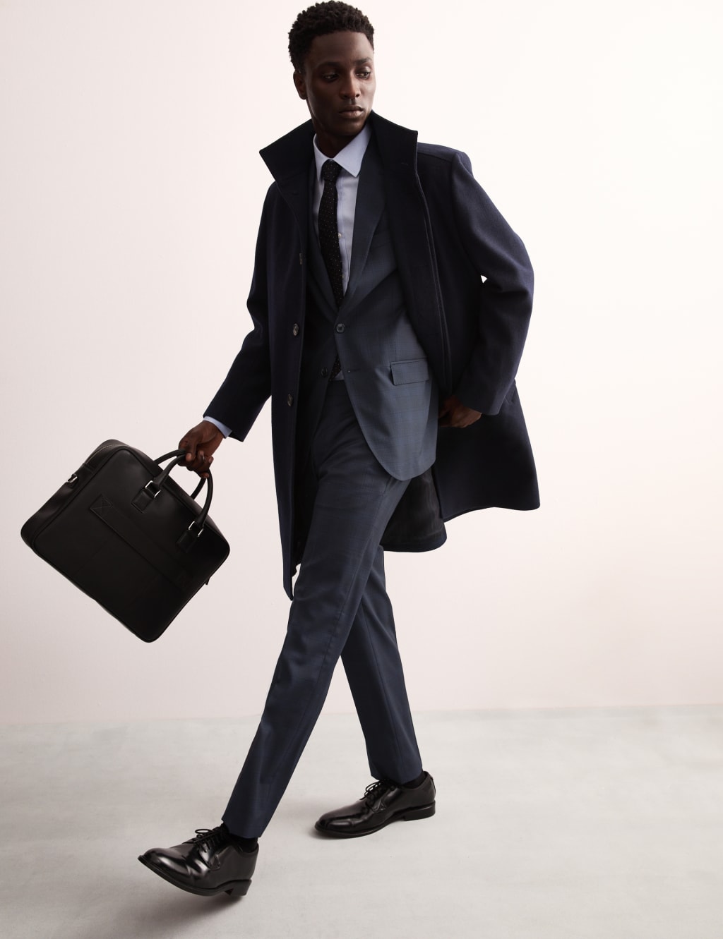 Tailored Fit Italian Wool Check Suit Jacket 7 of 8