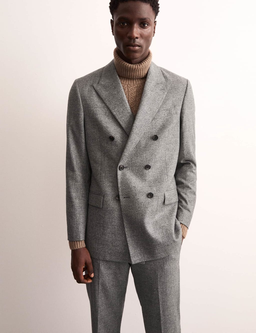 Wool rich double breasted jacket best sale