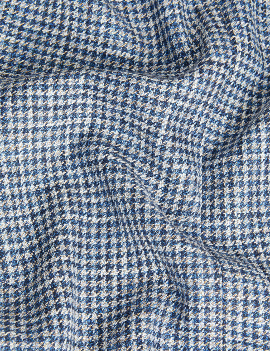 Tailored Fit Italian Cotton Linen and Wool Houndstooth Jacket 7 of 7