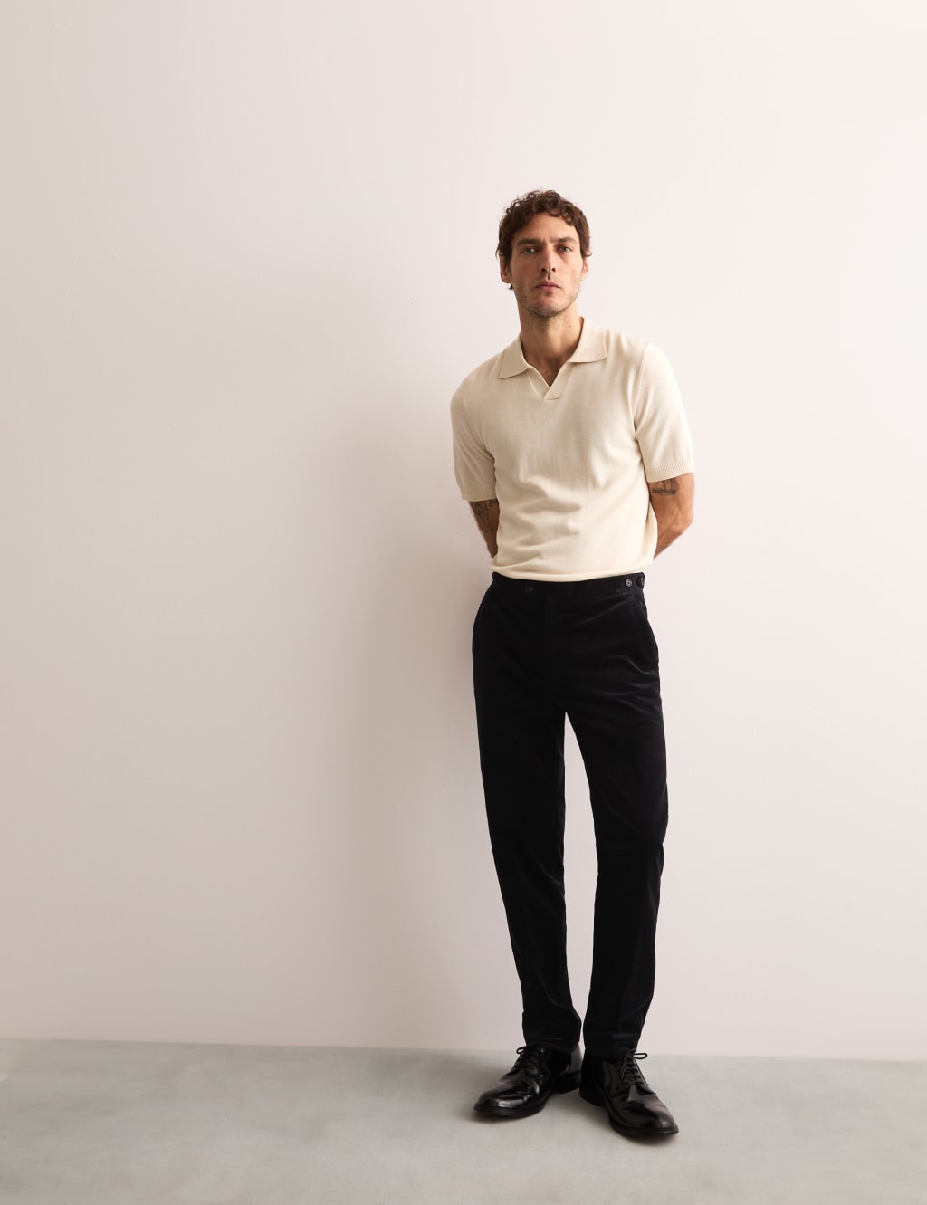 Tailored Fit Cotton Rich Corduroy Trousers 3 of 6