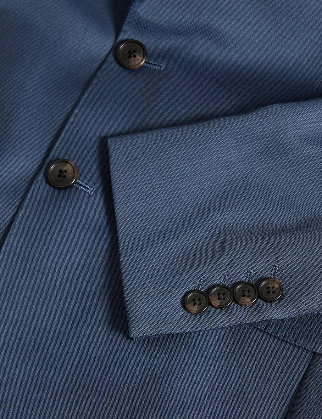 Tailored Fit Italian Wool Sharkskin Jacket 3 of 9