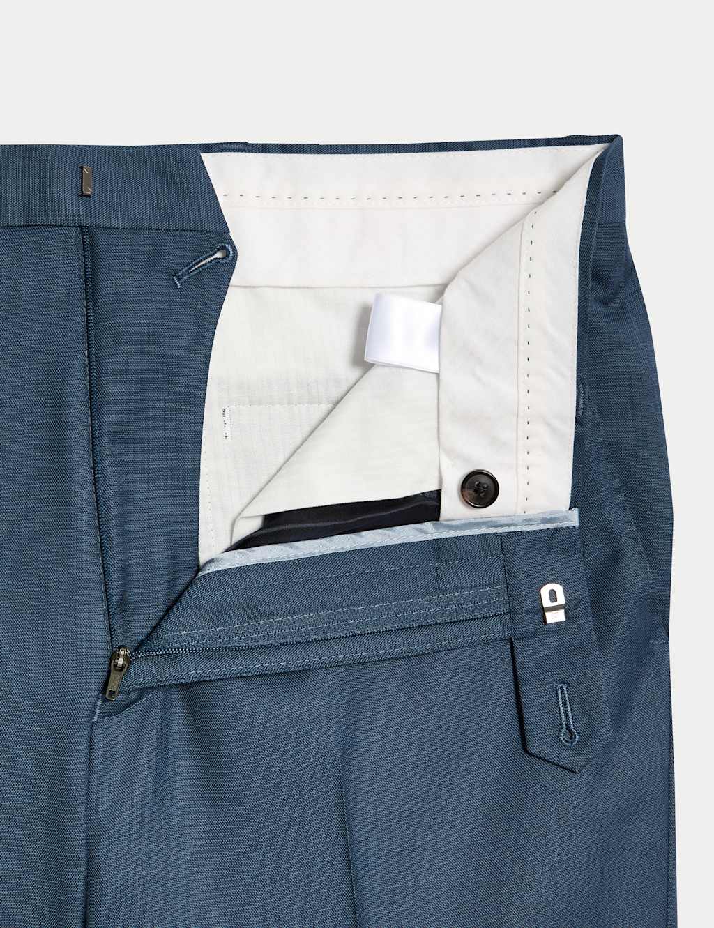 Tailored Fit Pure Wool Textured Suit Trousers 3 of 8