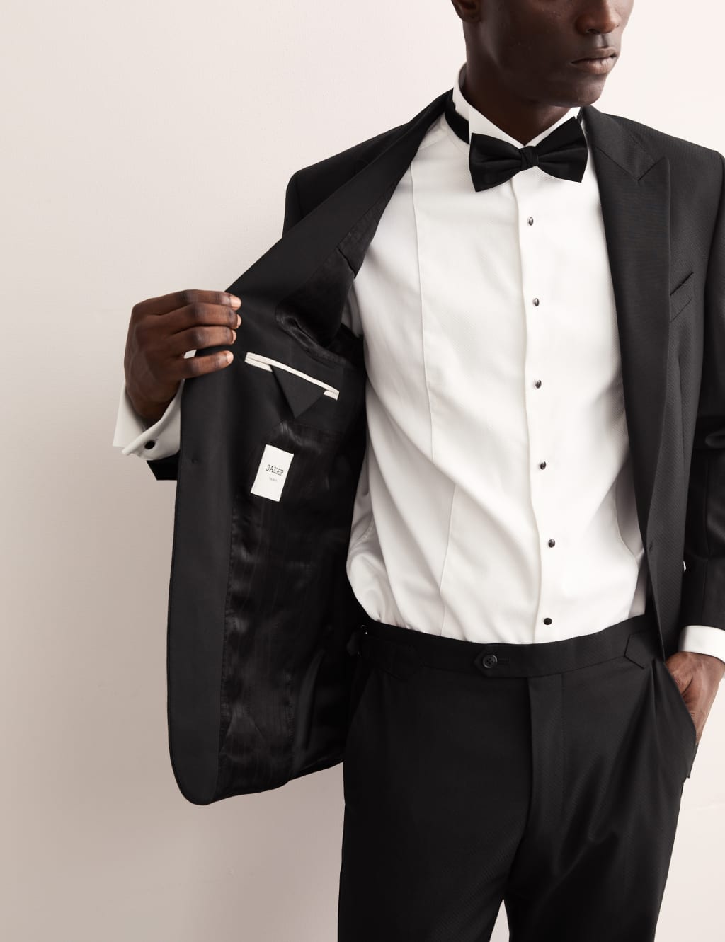 Tailored Fit Pure Wool Tuxedo Jacket 6 of 7
